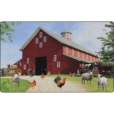 Rug, Barn Animals, 93"Wx144"Lx1/2"H, Multi