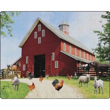 Rug, Barn Animals, 126"Wx158"Lx1/2"H, Multi