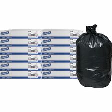 Trash Bags, Heavy-Duty, 1.5 mil, 55-60 Gal, 4800/PL, Black