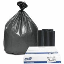 Can Liners f/Trash, 55-60Gal, 1.55mil, 39"x56", 4800/PL, GY