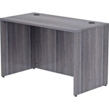 Desk Shell, Rectangular, 48"x24"x29-1/2", Weathered Charcoal