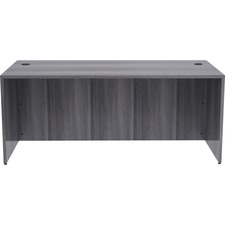 Desk Shell, Rectangular, 72"x36"x29-1/2", Weathered Charcoal