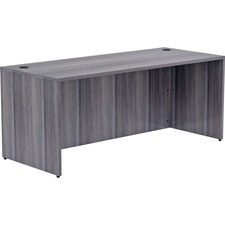 Desk Shell, Rectangular, 72"x30"x29-1/2", Weathered Charcoal
