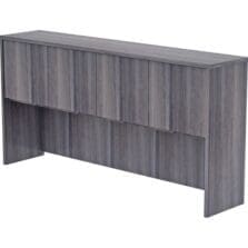 Hutch w/Doors, 72"x15"x36", Weathered Charcoal