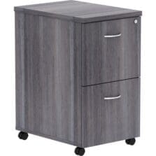 Pedestal, Mobile,F, 16"x22"x28-1/4", Weathered Charcoal