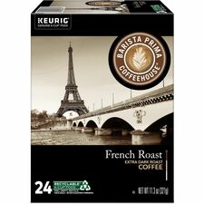 Coffee, French Roast, Extra-Dark Roast, K-Cup, 24/BX, 4BX/CT