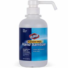 Hand Sanitizer, Bleach-free, 16.9 oz Pump Bottle, 864/PL, CL