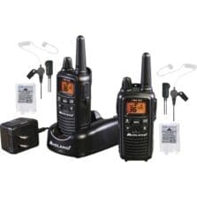Business Radio Bundle, 6-1/10"x1-3/10"x2-1/5", 2/EA, Black