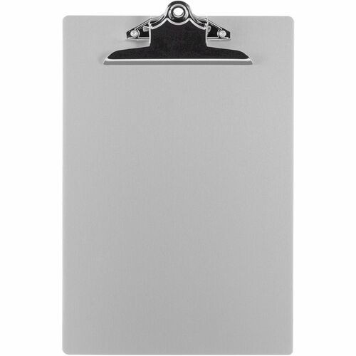 Clipboard, Spring Clip, Aluminum, 8-1/2"Wx12"L, Silver
