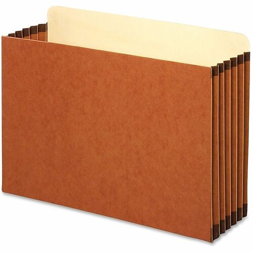 File Cabinet Pocket, Expandable, Legal-Size, 10/BX, Brown