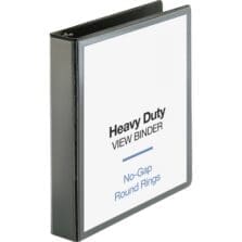 View Binder, Round Ring, 1-1/2" Cap, Letter-size, Black