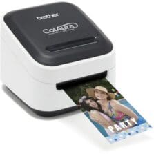 Label Printer, ZINK Zero Ink, 44-4/9"x4-4/7"x3-7/9", MI