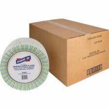 Paper Plates, Soak-Proof, 9" Round, 125/PK, 4/CT, MI