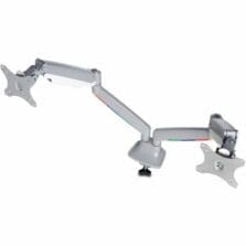Monitor Arm, Dual, Fully Articulating, 6-7/10"-19-9/10"H, GY
