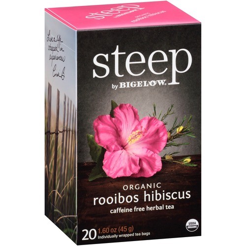 Herbal Tea, Rooibos Hibiscus, Organic, 20/BX, Multi