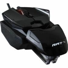 Mouse, Gaming, RAT 1, 4-1/4"Wx2-7/10"Lx1-3/5"H, Black
