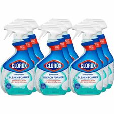 Bathroom Bleach, Foamer, Spray Bottle, 30 fl oz, 9/CT, Clear