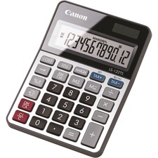 Desktop Calculator, 12-Digit, 4-1/5"Wx5-9/10"Lx9/10"H, Multi