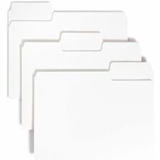 File Folders, 1/3-cut SuperTab, Letter, 100/BX, White