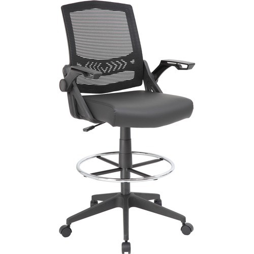 Drafting Stool, Adjustable, Gas Lift, 23-1/2"x27"x44-1/2", BK
