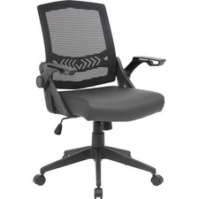 Task Chair, Mesh Back, Adjustments, 24"x26-1/2"x36-1/2", BK