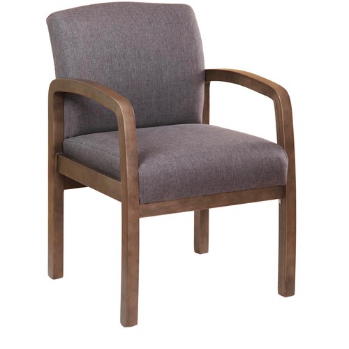 Chair, w/Arms, Linen, Wood Frame, 23"x27"x34", SLGY