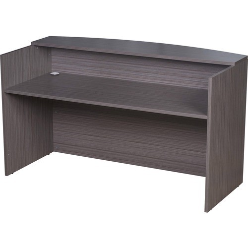 Reception Desk, 71"Wx36"Dx42"H, Driftwood