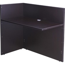 Reception Return Shell, 42"Wx24"Dx29"H, Mocha