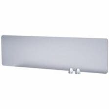 Privacy Panel, Plexiglass, 22"Wx1/5"Dx15-3/5"H, Silver
