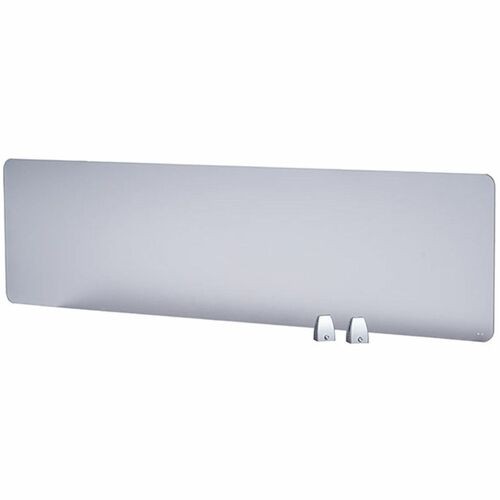 Privacy Panel, Plexiglass, 45"Wx1/5"Dx15-3/5"H, Silver