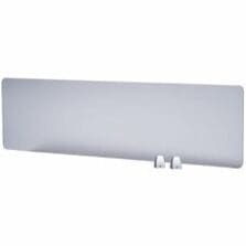 Privacy Panel, Plexiglass, 45"Wx1/5"Dx15-3/5"H, Silver