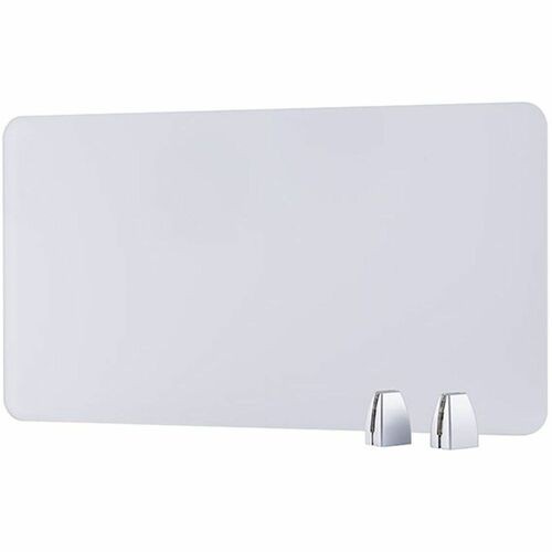 Privacy Panel, Plexiglass, 27-3/5"Wx1/5"Dx15-3/5"H, Silver