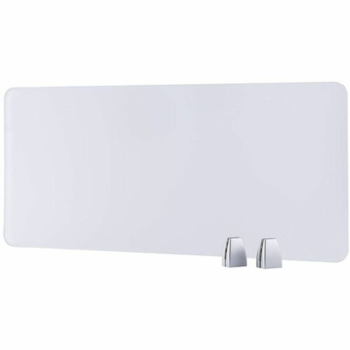 Privacy Panel, Plexiglass, 33-1/2"Wx1/5"Dx15-3/5"H, Silver