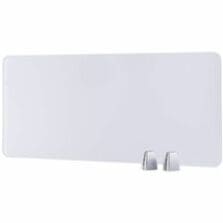 Privacy Panel, Plexiglass, 33-1/2"Wx1/5"Dx15-3/5"H, Silver