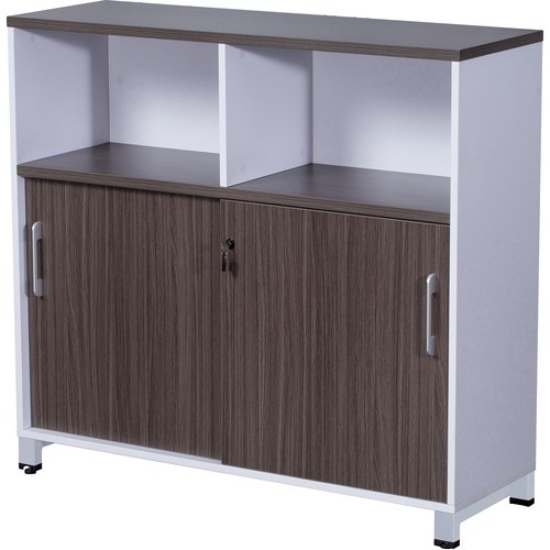 Storage Cabinet, Simple System, 48"x18"x43", Driftwood/White