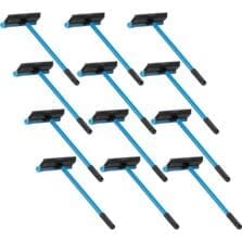 Auto Squeegee, w/Scrubber, 8"W Head, 21"L Handle, 12/CT, BE