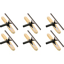 Squeegee, w/Washer, Detachable, Stainless Steel, 14", 6/CT, MI