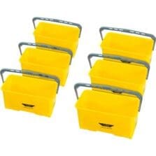 Bucket, Hvy-dty, 6 Gal, 21-3/4"x10-1/2"x11-3/4", 6/CT, YW