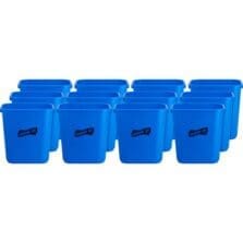 Recycling Wastebasket, 28-1/2 Qt, 14-1/2"x10-1/2"x15", 12/CT, BE
