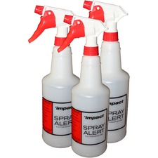Spray Bottles, 24oz, 4-1/2"Wx3/5"Diax11"H, 96/CT, White