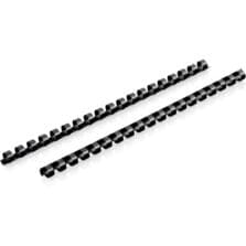 Binding Spines, 19-Hole, 70-Sheet Capacity, 7/16", 125/BX, BK