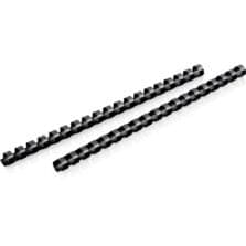 Binding Spines, 19-Hole, 85-Sheet Capacity, 1/2", 125/BX, BK