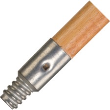 Broom Handle, w/Metal Tip, Wood, 15/16" Dia, 60"L, 12/CT, NL