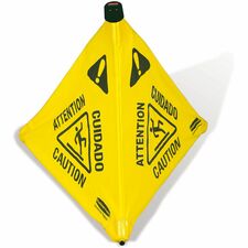 Safety Cone, Pop-Up, Caution, 30"H, 12/CT, Yellow