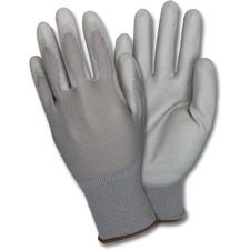 Gloves, Polyurethane-Coated, 2X-Large, 12 PR/DZ, Gray