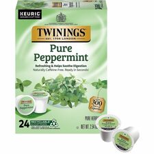 Herbal Tea, Pure Peppermint, K-Cup, 72 g, 24/BX, MULTI