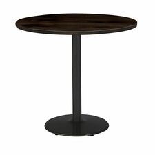 Table, Round, BarHeight, 30"x30"x38", BK Frame/Espresso