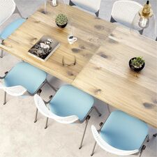 Table, Square, CafeHeight, 30"x30"x29", BK Frame/Barnwood