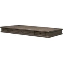 Desktop, Sit/Stand, Drawers/Outlets, 60"x27"x6", Weathered Dove