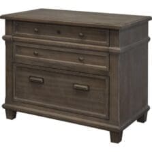 Lateral File, 2 Drawers, Letter/Legal, 36"x21"x30", WeatherDove